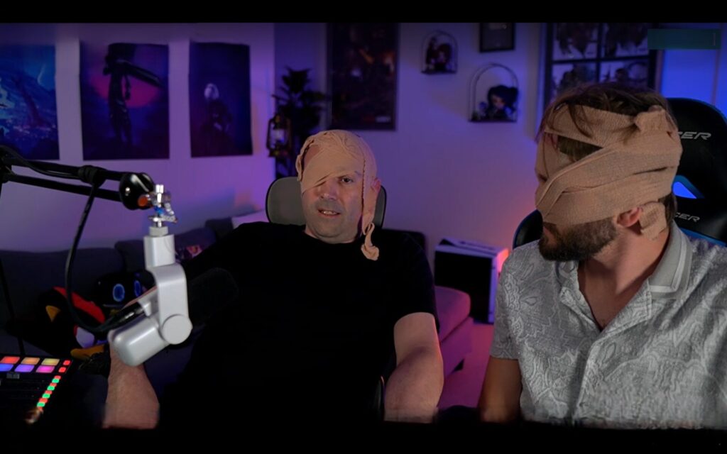 Jason Blundell on Twitch talking about Dark Outlaw Games