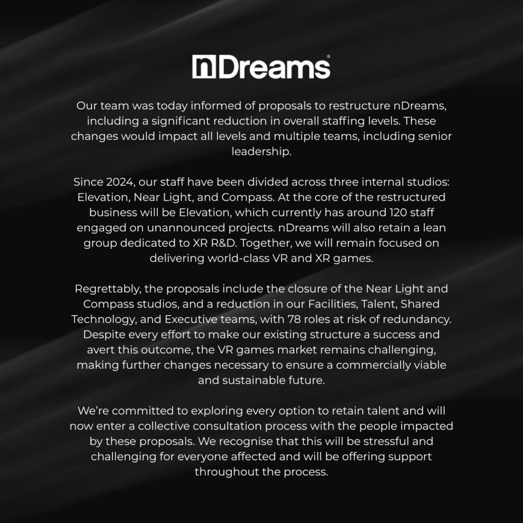 nDreams statement