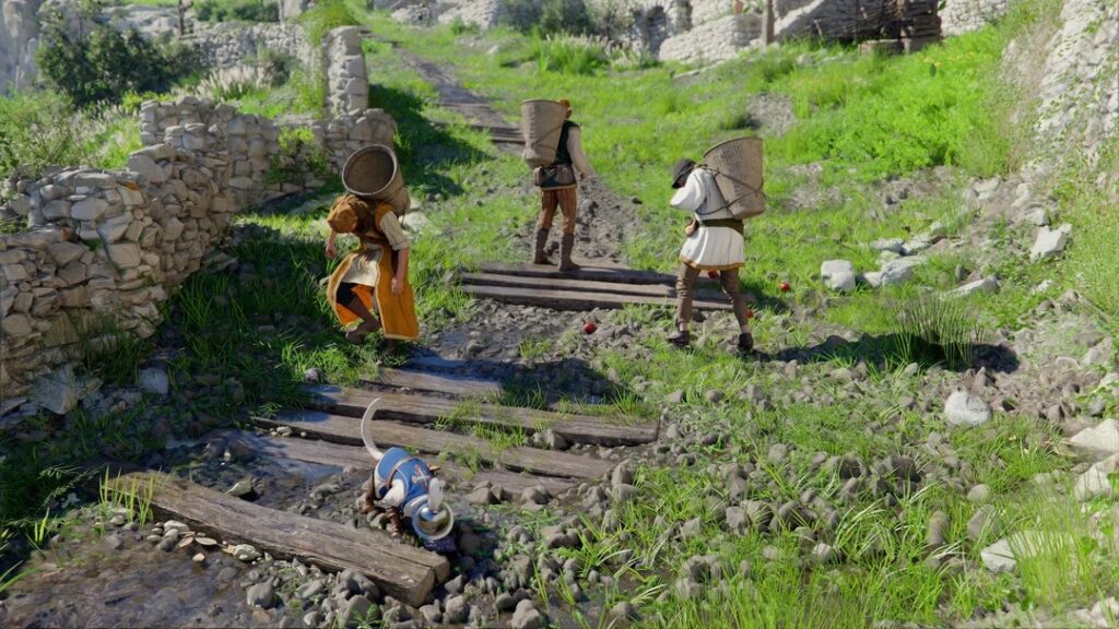 Cat eating NPC fruit in Crmson Desert