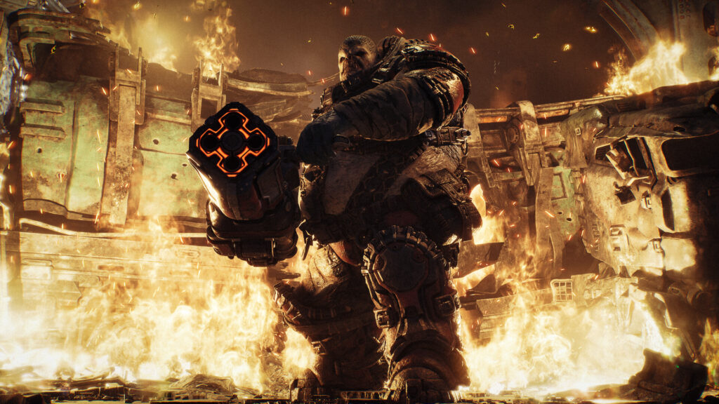 Boss in Gears of War e-day