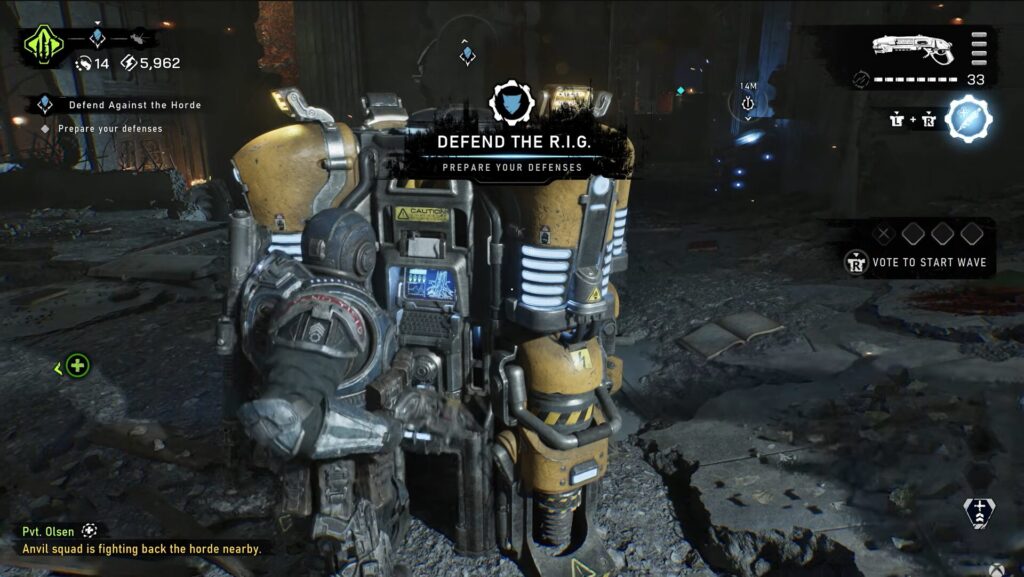 Gears of War E-Day Rig
