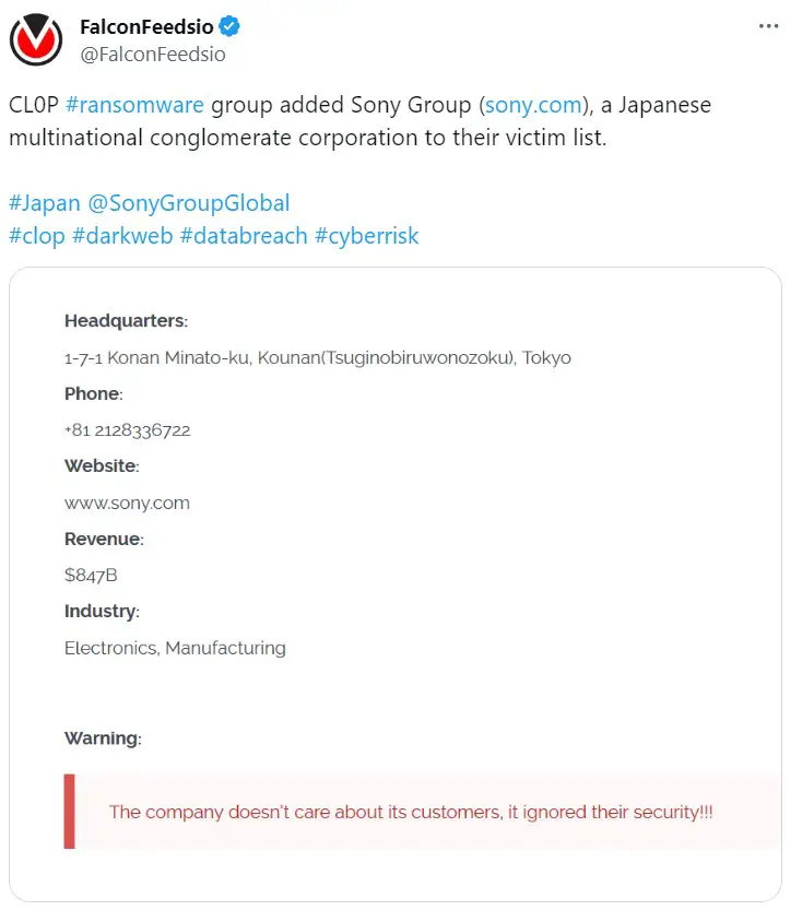 Close To 7,000 Sony Interactive Entertainment Current And Ex-Employees Affected In A Data Breach