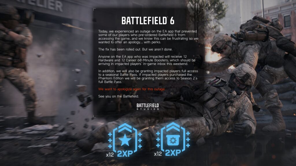 Battlefield 6 rewards for EA App players