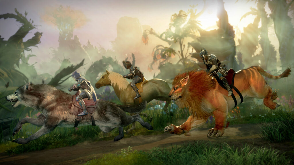 New World riding animals