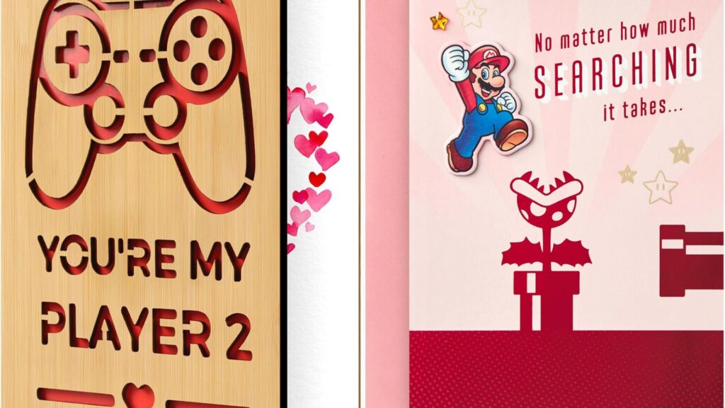 Gaming valentines card